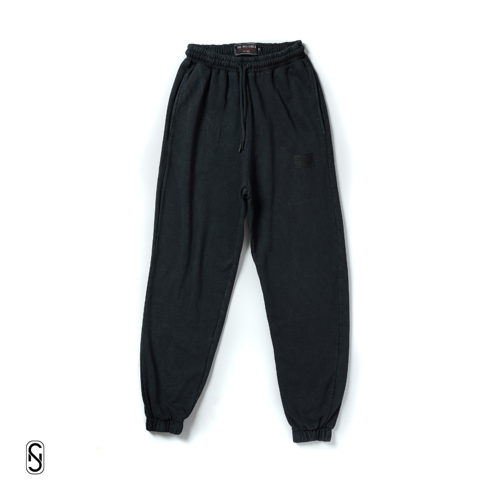 OVSD Acid Wash Joggers - Vintage Black Acid Wash