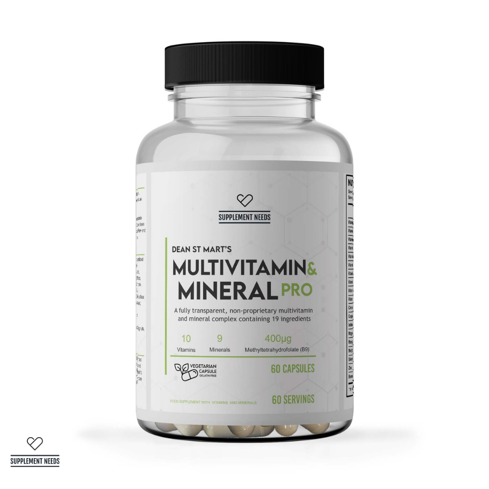 Supplement Needs Multi Vitamin and Mineral PRO 30 or 60 Capsules