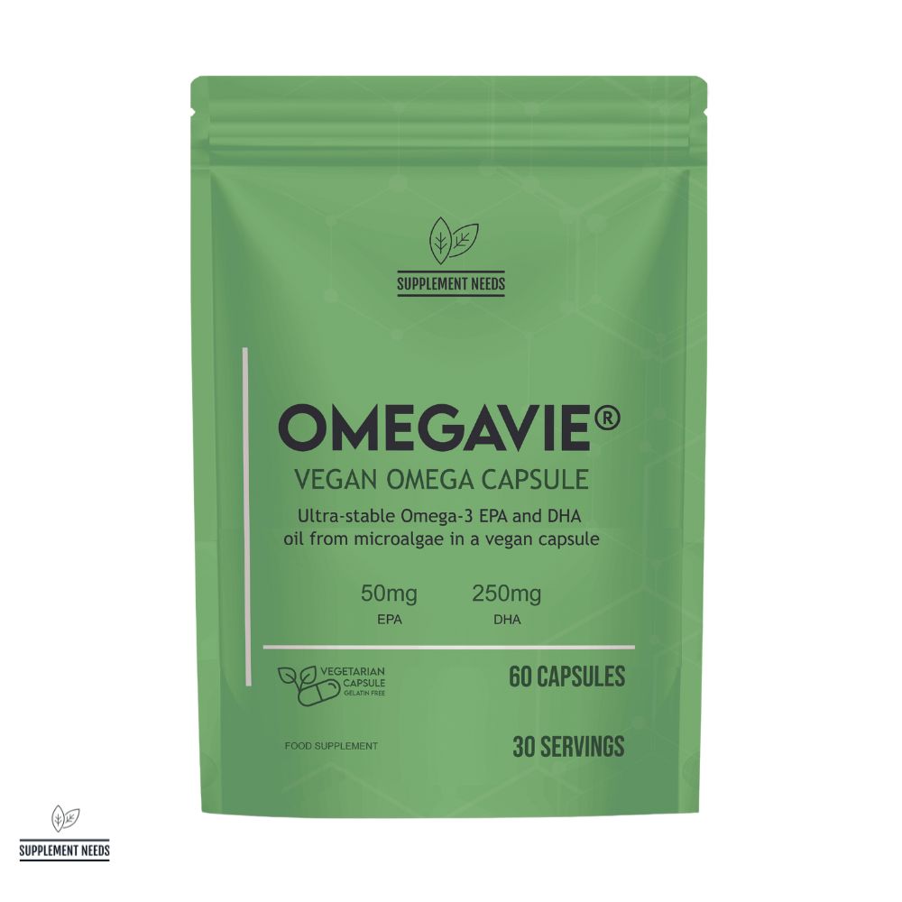 Supplement Needs Vegan Omega 3 Omegavie Capsule 60 30 servings EPA DHA Ultra Stable Microalgae Transparent Dosing