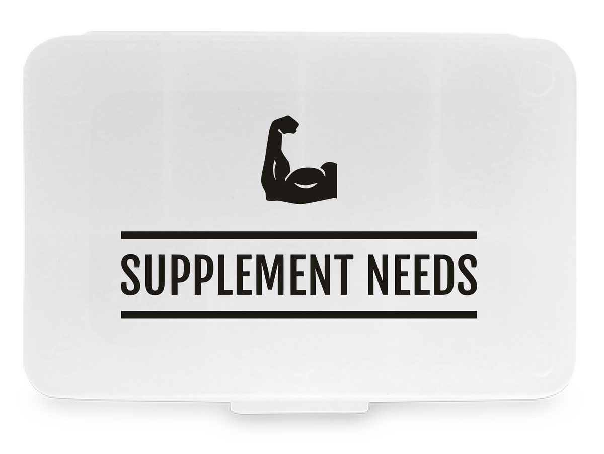 Supplement Needs Pill Box Compartments Daily Convenience Storage Health Range